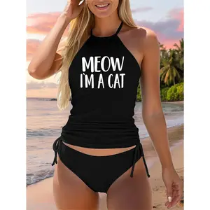 Meow I'm A Cat - Halloween Costume Two Piece Swimsuit