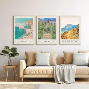 3 Pack Full Drill Landscape Diamond Painting Kits for Beginners DIY Full Rhinestone 5D Diamond dots Gemstone Craft Home Wall Decoration Cross Stitch Kit Embroidery Kit