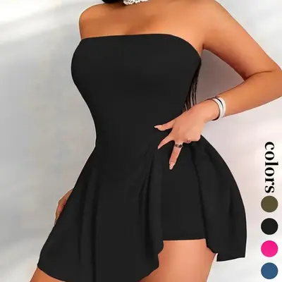 casual long sleeve mini dress Blaine Ruffle Long Sleeve Mini Dress Black / XL by Sugarlips