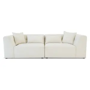 Victoria Beige Chenille Sofa