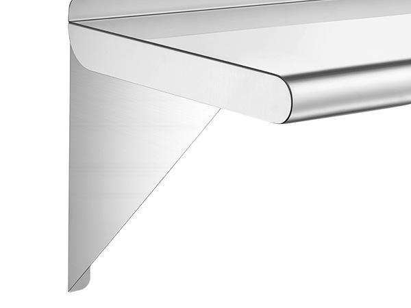 VEVOR Stainless Steel Shelf 12" x 24" Commercial Wall Mount Floating Shelf, Heavy-Duty Storage Rack with Brackets, 250LBS Strong Capacity, Easy to Clean, Suitable for Restaurant, Home Kitchen, Garage VEVOR Stainless Steel Shelf 12" x 24" Commercial Wall Mount Floating Shelf, Heavy-Duty Storage Rack with Brackets, 250LBS Strong Capacity, Easy to Clean, Suitable for Restaurant, Home Kitchen, Garage