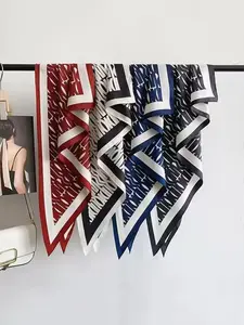 New Bestselling Silk Scarf Triangle Waist Belt, High-End Polka Dot Headscarf, Casual Loose-Fit Sunscreen Scarf for Women, All Seasons