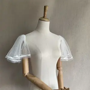 White Detachable Sleeves, Removable Sleeves For Bridal, Wedding Sleeves, Dress Decoration, Custom Color Sleeves Comfort Women