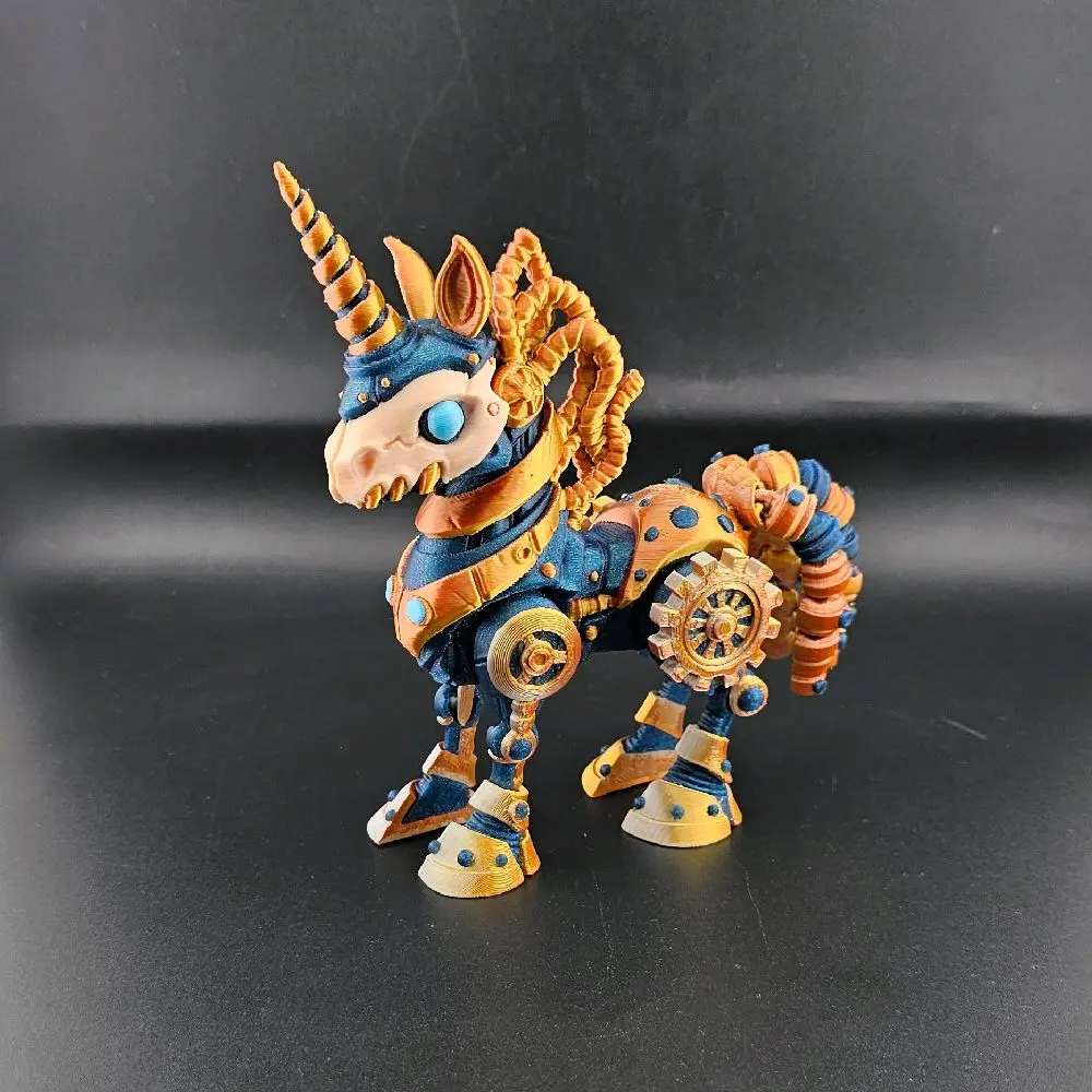 Steampunk Unicorn 3d Printed Figurine
