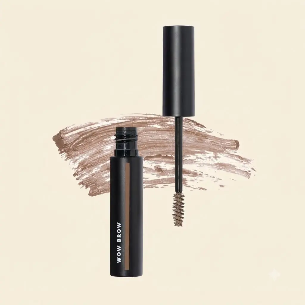 e.l.f. Wow Brow Gel Taupe Volumizing Buildable Wax Gel Hybrid Voluminous Eyebrow Gel Locks Hairs In Place Makeup