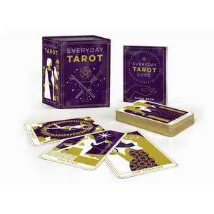 Everyday Tarot Mini Deck | 78 Illustrated Cards + Guidebook | Travel Size Tarot | Beginner Friendly