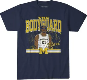Men's Michigan Basketball Johnson The Body-guards Cotton Fabric Casual Streetwear Crew Neck Short Sleeve T-Shirt Trendy Tops for Women for Men, Perfect Gift