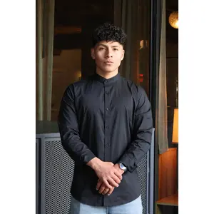 MANDARIN COLLAR SHIRT