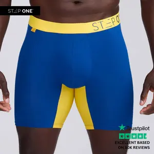 Step One Men's Boxer Brief - Wolverines, Anti-Chafe, Breathable Bamboo Fabric, UltraGlyde Panels, Hidden Elastic Pouch, Premium Underwear, Athletic Daily wear