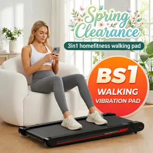 Walking Vibration Pad P1,Vibrating Plate, Remote Control & APP, Lightweight Under Desk Treadmills For Home & Office,Servo Motor Technology, 3 in 1 Portable Walking Pad Treadmill, 22 Lbs Fitness Equipment