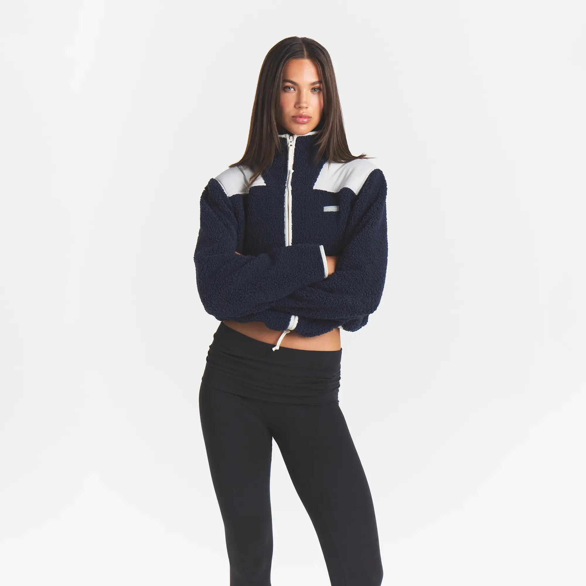 SKIMS TEDDY BOXY ZIP UP JACKET