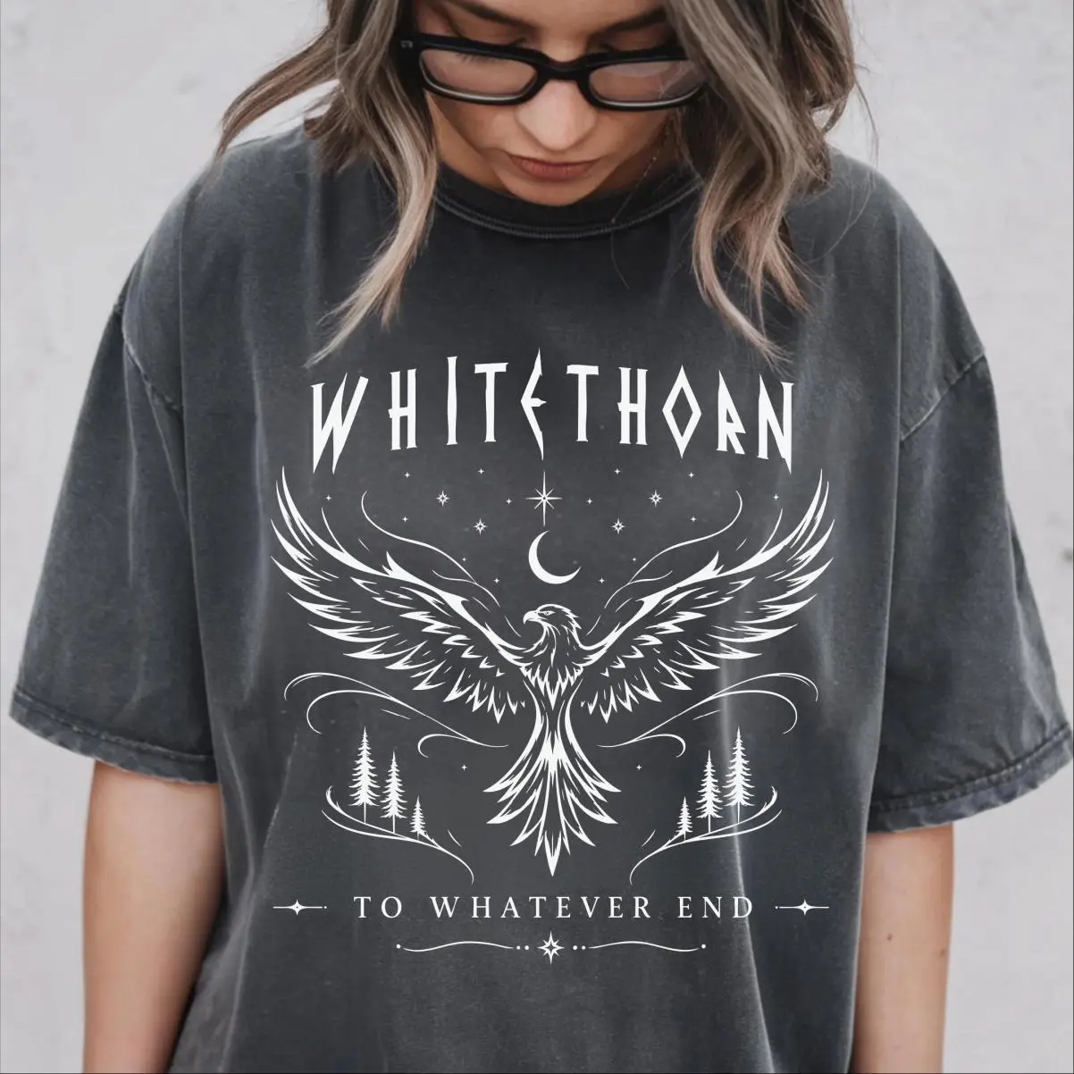 Comfort Colors  Rowan Whitethorn Shirt, Throne of Glass T-shirt, SJM Merch, To Whatever End Booktok Shirt, Essential Piece, Fits Any Wardrobe, Soft Touch, Feels Like a Favorite