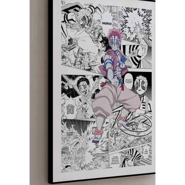 Manga Poster - Akaza - Curated Manga Panels - Digital Print