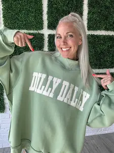 Dilly Dally Sage Mockneck