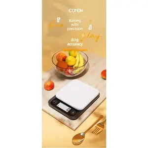 Portable High Precision Kitchen Scale 0.1g, Small Bluetooth-compatible Food Scale, Nutritional Display, Suitable for Baking and Baby Food Preparation