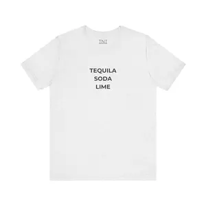 Tequila Soda Lime Unisex Tee - Crisp & Fresh Shirt for Nights Out, Brunch, and Weekends, Bella + Canvas 3001, Ultra-Soft, Pre-Shrunk Casual Fabric