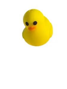 F/A44- (1)PC 1" 3D Rubber Duck Focal Bead for DIY Keychains, Wristlets, Cup Charms, Car Charms ETC