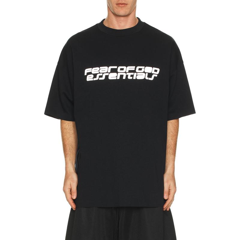 Fear of God ESSENTIALS 90'S Short Sleeve Tee in Vintage Black