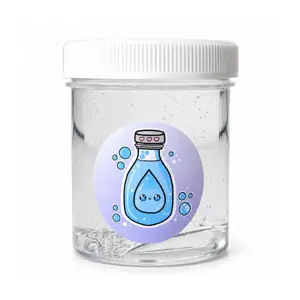 Crystal Clear Thick Slime – Unscented Clear Glossy Slime for ASMR Sensory Play