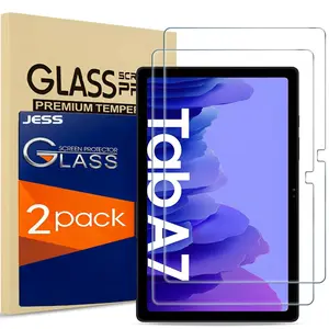 JESS 2-Pack HD Tempered Glass Screen Protector for Galaxy Tab A7 10.4 2020 Screen Protector T500 T503 T505 T507, Case Friendly, Anti-Scratch, Touch Sensitive, Tablet Protector