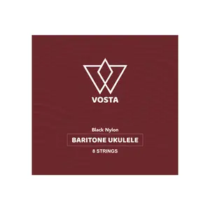 Vosta Black Nylon Baritone Ukulele Strings - 8 String Baritone