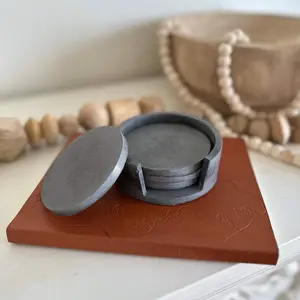 Concrete Coaster Set Tableware