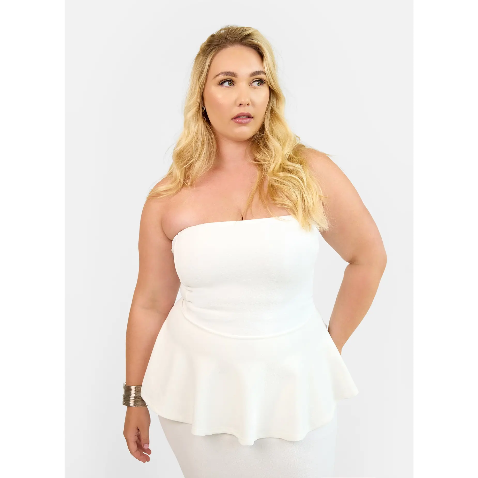 Akari Peplum Top
