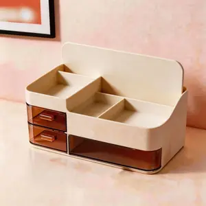 Drawer-Style Cosmetic Storage Box, Desktop Makeup Organizer, Skincare Display Rack, Lipstick Sorting Box, Fashion Jewelry Holder