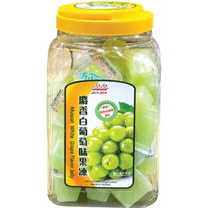 JINJIN Muscat White Grape Flavor Jelly Jar Sweet Fruit Flavored Dessert