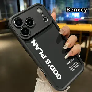 TPU Phone Case for iPhone 17 Pro Max 16 15 14 Plus 13 12 Mini 11 XR X XS Air E Divine Plan Pattern Anti-Scratch Shockproof Soft Silicone Protective Cover Smartphone Casing