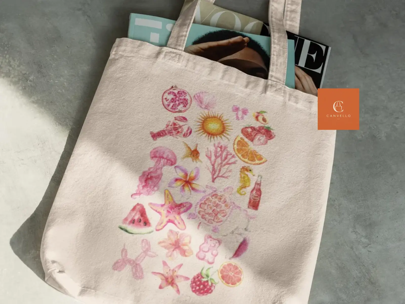 Seashells and Sea Life Tote Bag