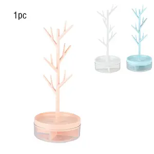 1pc Jewelry Storage Rack Necklace Display Stand Earring Box Home Decor Organizer, Elegant Accessory Holder for Necklaces & Rings
