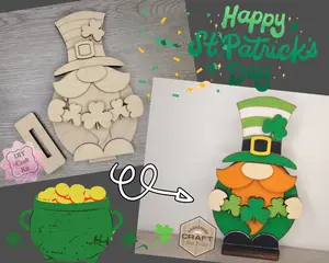 DIY St. Patrick's Day Gnome Shelf Sitter #30008
