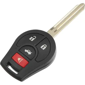 315 MHz Key Fob Keyless Entry Remote for Nissan Rogue 2013-2015, for Nissan Versa Sentra 2013-2019 CWTWB1U751 - Pack of 1 Black