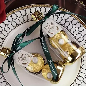 12-Pack Champagne Bottle Candy Boxes, Plastic Gift Containers for Weddings, Birthdays & Parties, Perfect for Holiday & Event Favors