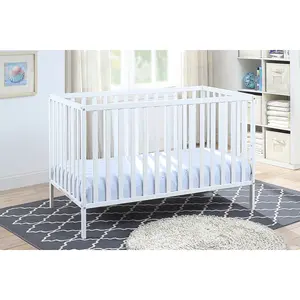Baby Bassinets Bedside Sleeper - Portable Pine WoodBedside Bassinet,3 Heights Small Mini Crib withMattress,Space-Saving Design Baby Crib for Newborns 0-36 Months, Solid Wood Bed Frame with Fence, Door &Safety Guardrails, CPC Certified