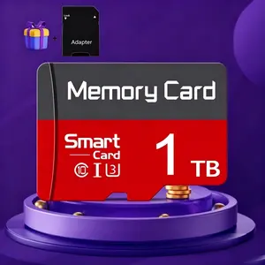2PCS 1TB sd memory card, micro sd card, micro tf, sd card, Microsdxc Card with adapter, versatile storage works with various devices, save mobile photos and outdoor temperature data for multi-scene daily use