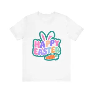 Cute Easter Bunny T-Shirt, Happy Easter Tee, Spring Celebration Shirt, Family Gathering Apparel, Festive Holiday Outfit