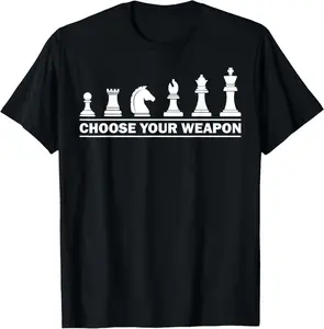 100% Cotton Funny Chess Gift For Chess Lover Cool Player T-Shirt