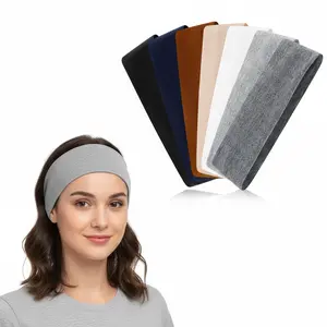 7pcs Set of Women'S Elastic Sports Headbands, Solid Color Yoga Bands, Wide Non-Slip Hairbands, Moisture-Wicking Hair Accessories, Suitable for Both Athletic And Fashionable Everyday Wear.