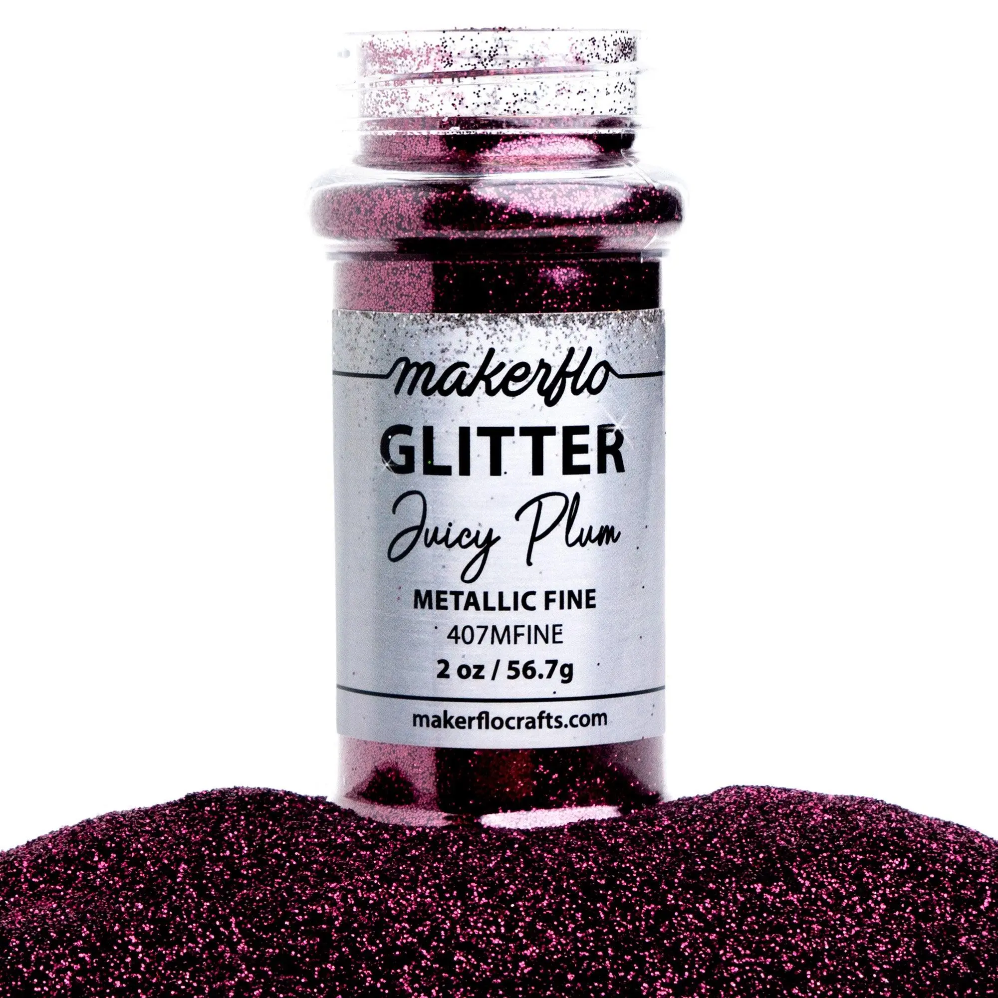 Makerflo Metallic Fine Glitter - Juicy Plum