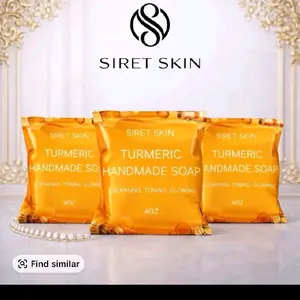 3 pcs turmeric handmade soap cleaning siret