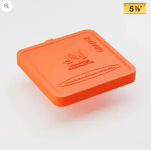 Orange Electrode Container Lid 5 7/8
