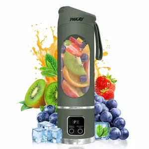 Portable USB Rechargeable Blender – Mini Personal Smoothie & Juice Maker Cup for Travel, Gym & Kitchen – Compact On-the-Go Juicer, Gift for Mom & Women
