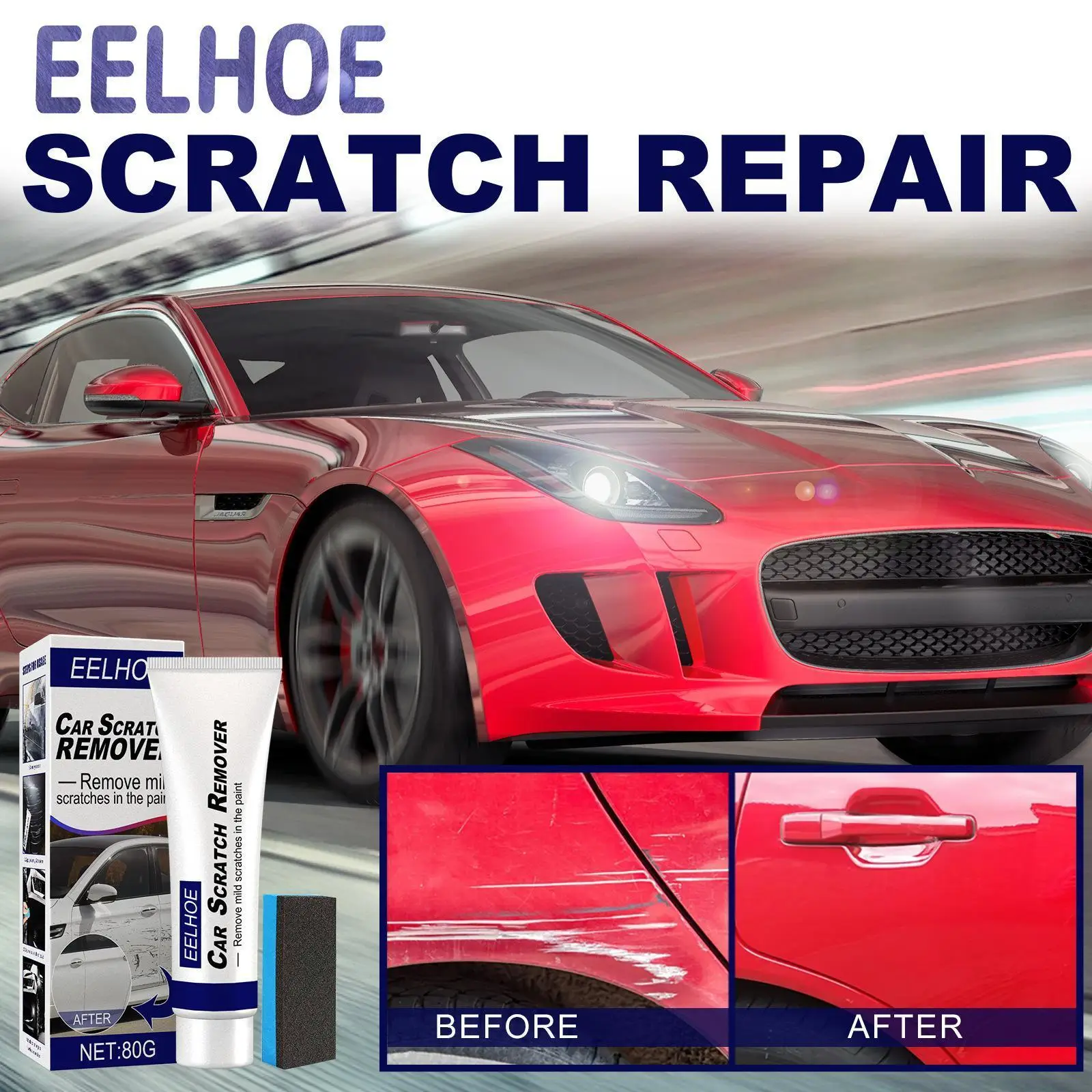 Car scratch repair agent, paint surface scratch repair, car wax, polishing wax, removing scratches and waxing Halloween Christmas