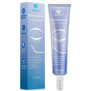 MORIKEY Pet Eye Cleaning Gel Tear Stain Remover for Dogs and Cats Gentle Daily Eye Care Removes Dirt and Discharge
