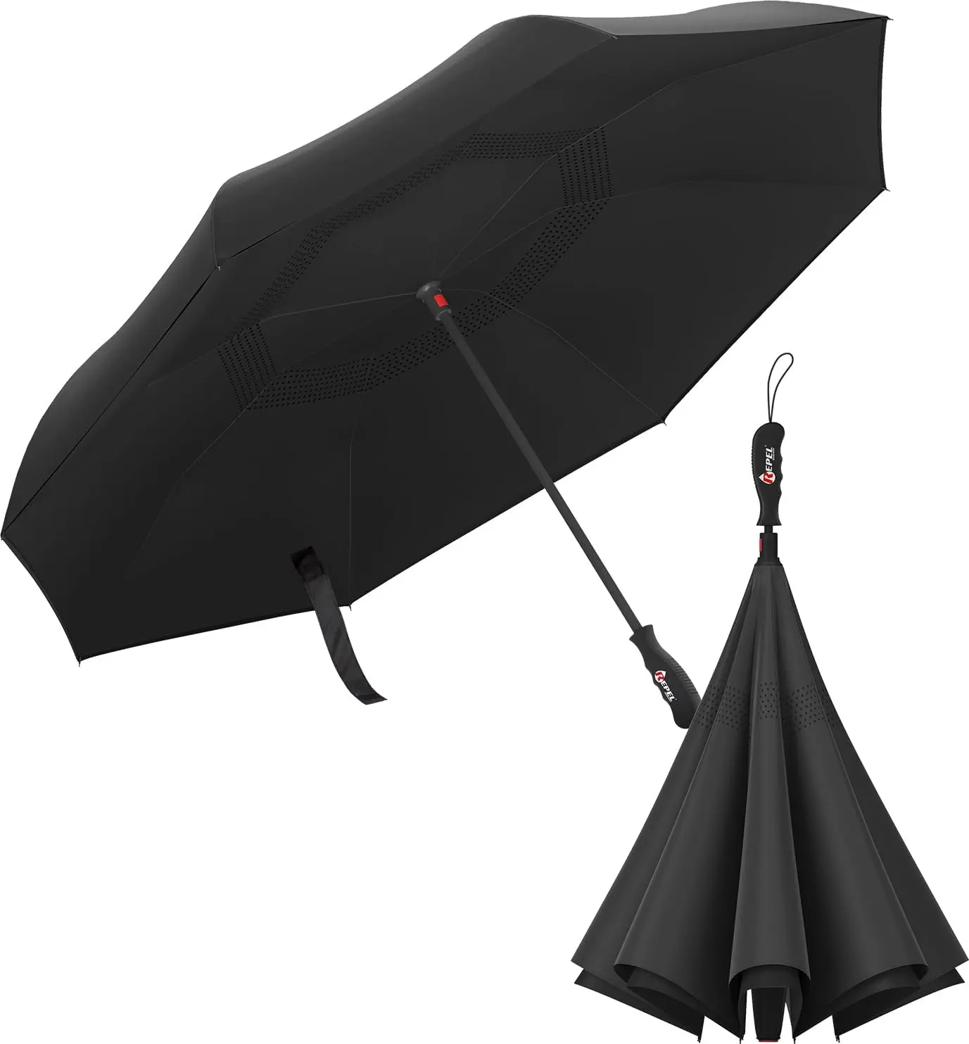 Repel Umbrella – Engineered to Withstand 85MPH Winds – Chosen by Wirecutter 2025 as Strongest Travel Umbrella for Rain - Auto Open Close, Compact, <1lb, Durable & Waterproof Design