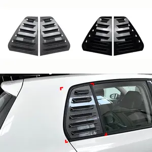 Car Rear Window Shutter Cover Trim, Window Louver Side Vent for Volkswagen Vw Golf 6 Mk6 2008-2012, Auto Decoration Accessory