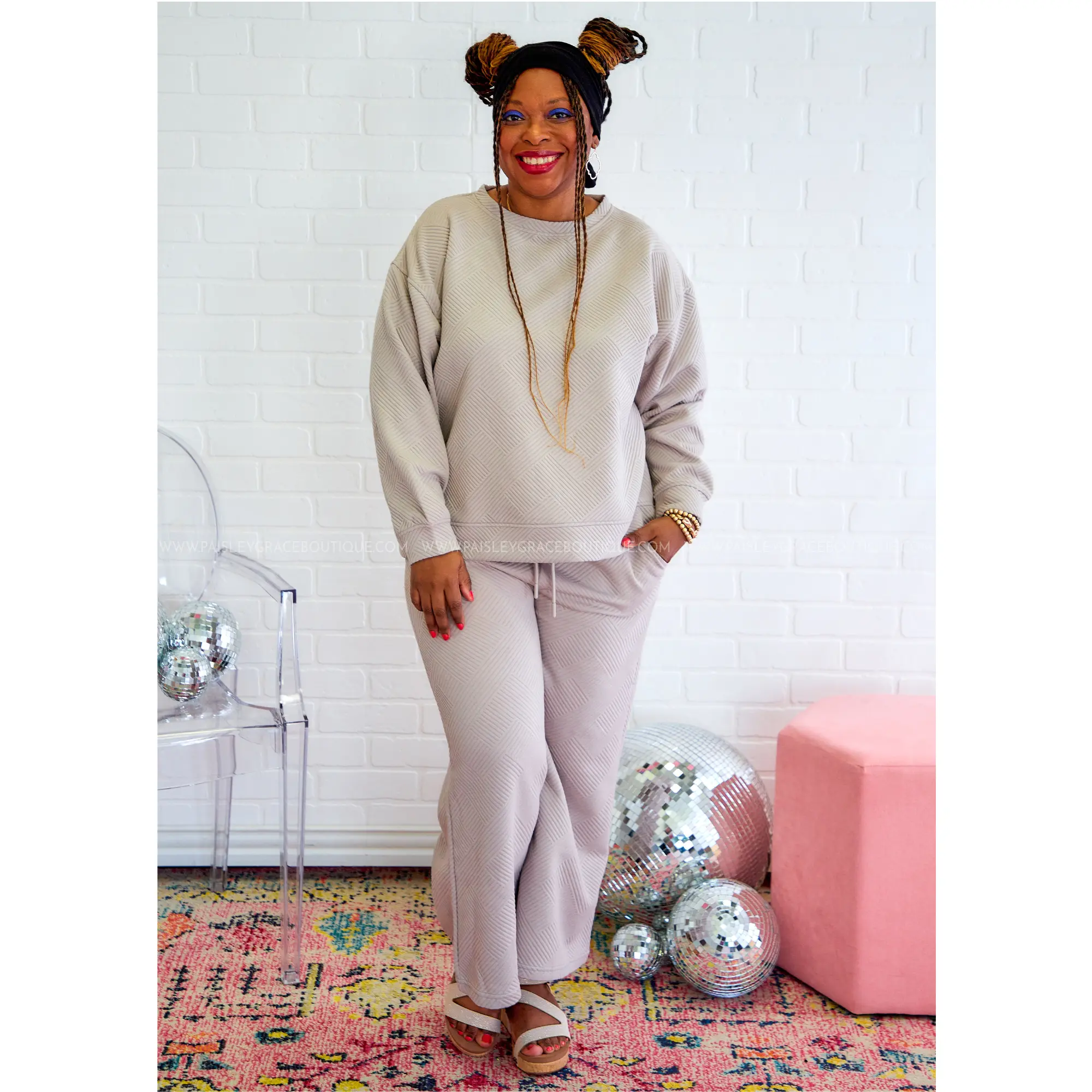 Serendipity Long Sleeve Top - Oatmeal - FINAL SALE - FINAL SALE