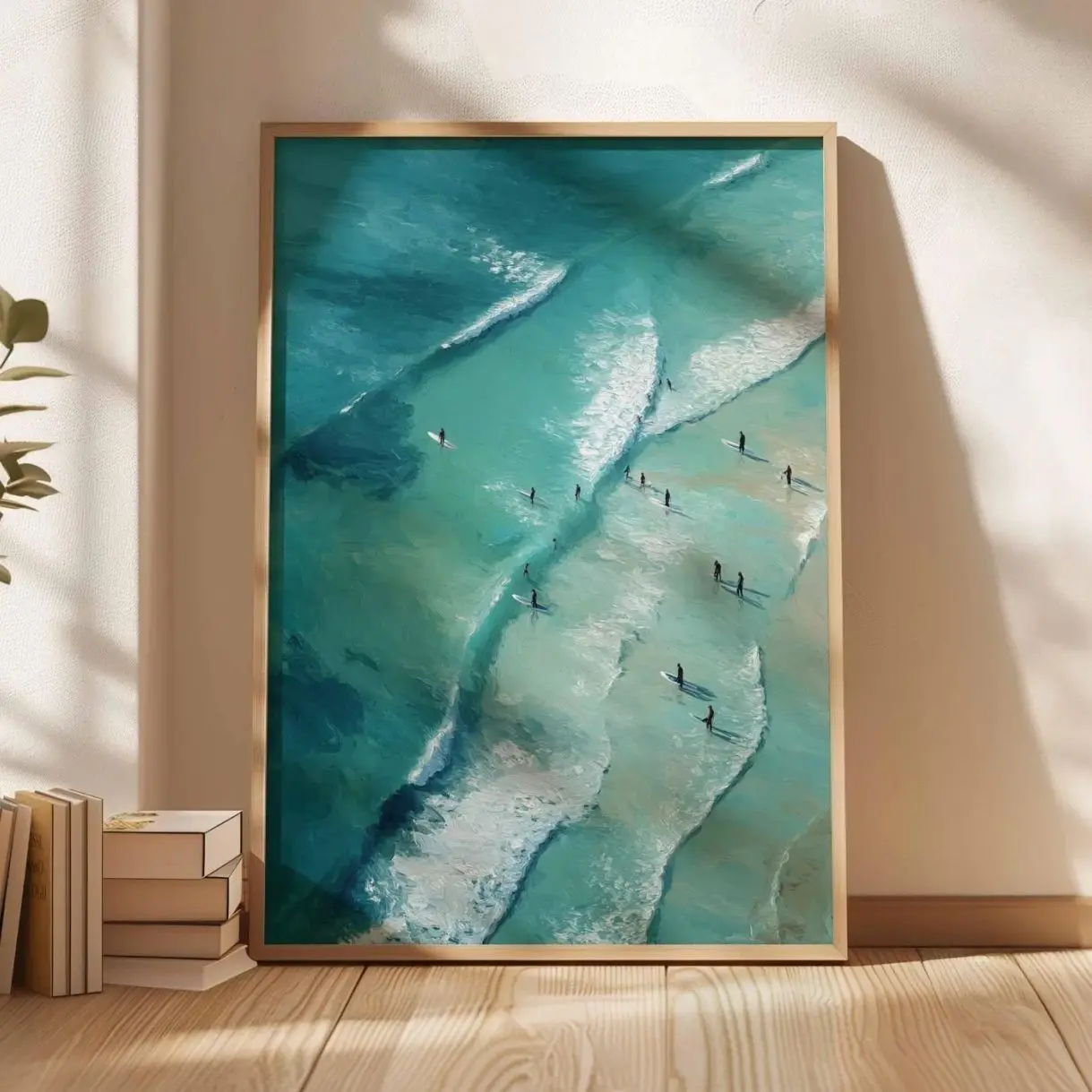 Retro Surfing Wall Art Beach Poster Coastal Ocean Print Summer Home Decor Gift 6